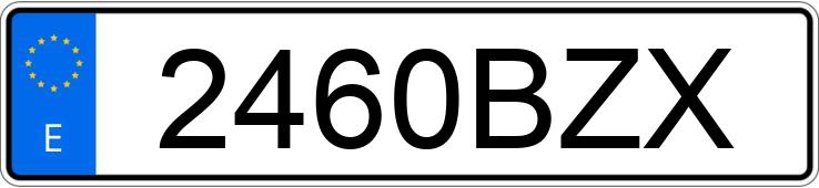 Numer rejestracyjny 2460BZX posiada BMW SERIE 3