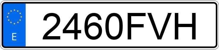 Numer rejestracyjny 2460FVH posiada VOLVO FE