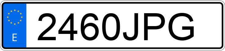 Numer rejestracyjny 2460JPG posiada BMW SERIE 3