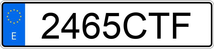 Pirat drogowy w pojeździe o numerach rejestracyjnych 2465CTF