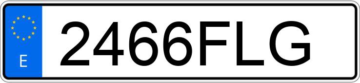 Numer rejestracyjny 2466FLG posiada PEUGEOT 207