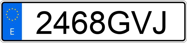 Numer rejestracyjny 2468GVJ posiada MAZDA MAZDA3