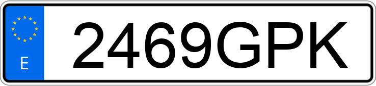 Numer rejestracyjny 2469GPK posiada SEAT IBIZA