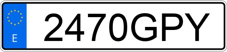 Numer rejestracyjny 2470GPY posiada PEUGEOT 207 CC Numer rejestracyjny 2470GPY posiada PEUGEOT 207 CC