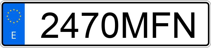 Numer rejestracyjny 2470MFN posiada AUDI Q3 SPORTBACK