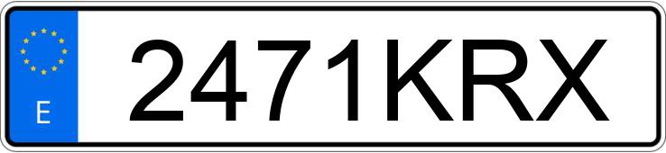 Numer rejestracyjny 2471KRX posiada PEUGEOT 308