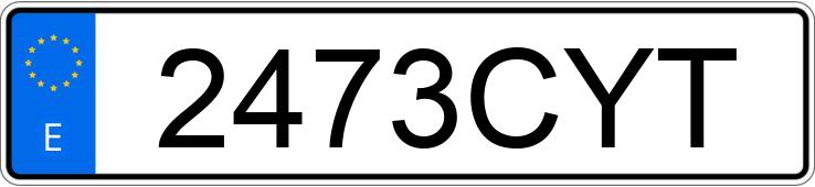 Numer rejestracyjny 2473CYT posiada VOLKSWAGEN TOURAN Numer rejestracyjny 2473CYT posiada VOLKSWAGEN TOURAN