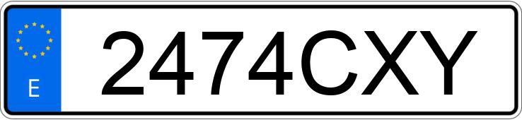 Numer rejestracyjny 2474CXY posiada RENAULT MEGANE