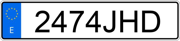 Numer rejestracyjny 2474JHD posiada RENAULT MEGANE