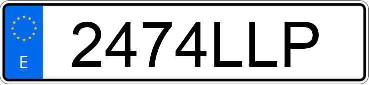 Registreringsnummeret 2474LLP har MERCEDES C (205)