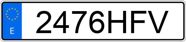 Numer rejestracyjny 2476HFV posiada CITROEN C4 PICASSO 5PZ