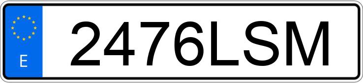 Numer rejestracyjny 2476LSM posiada HONDA CB 650