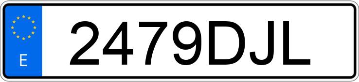 Numer rejestracyjny 2479DJL posiada VOLKSWAGEN GOLF