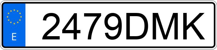 Numer rejestracyjny 2479DMK posiada SEAT IBIZA