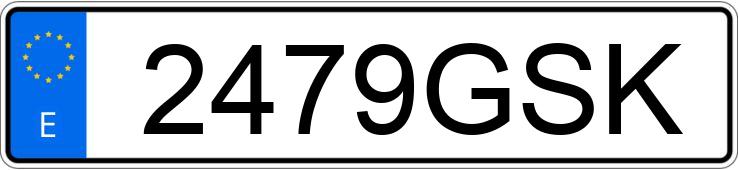 Numer rejestracyjny 2479GSK posiada OPEL ZAFIRA