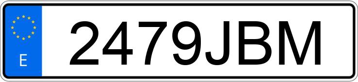 Numer rejestracyjny 2479JBM posiada AUDI A4