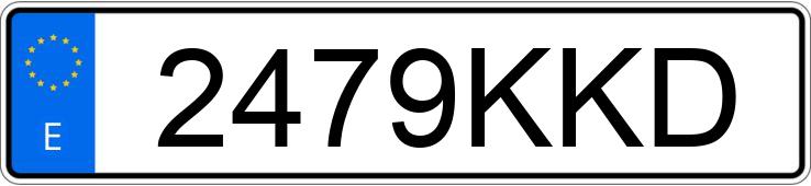 Numer rejestracyjny 2479KKD posiada SKODA KAROQ