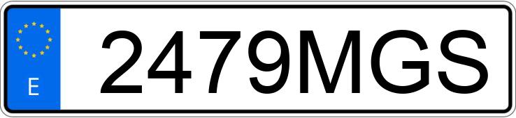 Numer rejestracyjny 2479MGS posiada BMW SERIE 3