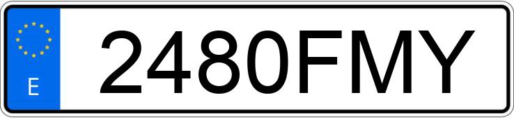 Numer rejestracyjny 2480FMY posiada BMW SERIE 3