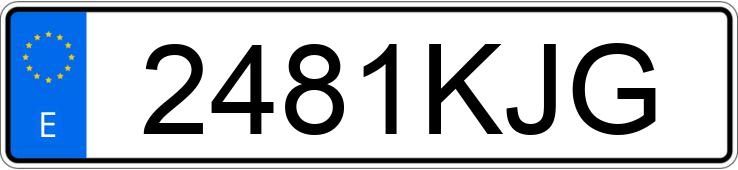 Numer rejestracyjny 2481KJG posiada AUDI A5