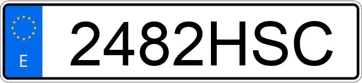 Numer rejestracyjny 2482HSC posiada PEUGEOT EXPERT FGNDC 229 L2 2.0 HDI 130