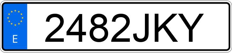 Numer rejestracyjny 2482JKY posiada OPEL CORSA