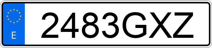 Numer rejestracyjny 2483GXZ posiada HONDA XL 125 V