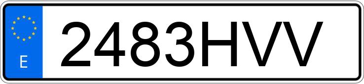 Numer rejestracyjny 2483HVV posiada RENAULT MEGANE