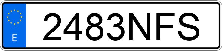 Numer rejestracyjny 2483NFS posiada VOLVO FH