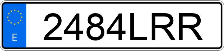 Numer rejestracyjny 2484LRR posiada AUDI RS3 SPORTBACK