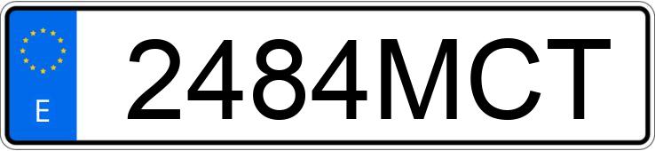 Numer rejestracyjny 2484MCT posiada MERCEDES ACTROS