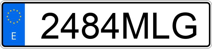 Numer rejestracyjny 2484MLG posiada VOLKSWAGEN TAIGO