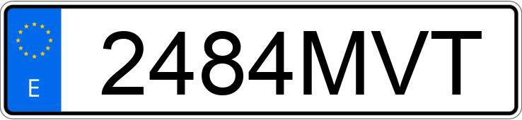 Numer rejestracyjny 2484MVT posiada CUPRA FORMENTOR