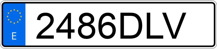 Numer rejestracyjny 2486DLV posiada RENAULT SCENIC