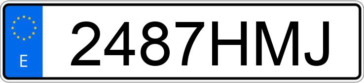 Numer rejestracyjny 2487HMJ posiada BMW SERIE 5