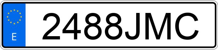 Numer rejestracyjny 2488JMC posiada OPEL ZAFIRA TOURER