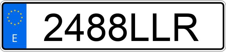 Numer rejestracyjny 2488LLR posiada DACIA DOKKER