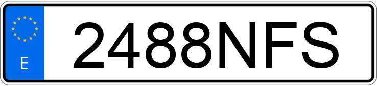 Numer rejestracyjny 2488NFS posiada VOLVO FH