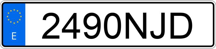 Numer rejestracyjny 2490NJD posiada MERCEDES CLA (118)