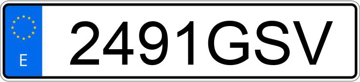 Numer rejestracyjny 2491GSV posiada NISSAN QASHQAI