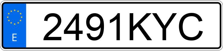 Numer rejestracyjny 2491KYC posiada FORD MONDEO