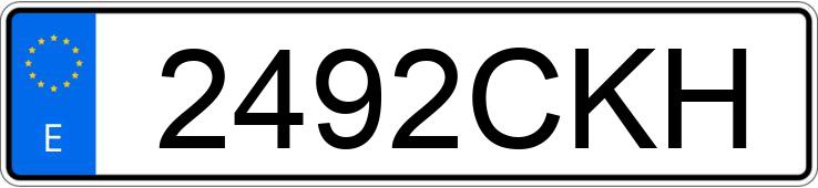 Numer rejestracyjny 2492CKH posiada SEAT LEON