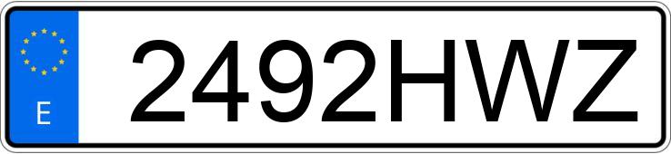 Numer rejestracyjny 2492HWZ posiada BMW SERIE 4