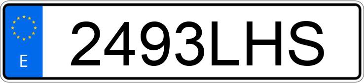Numer rejestracyjny 2493LHS posiada MINI MINI Numer rejestracyjny 2493LHS posiada MINI MINI
