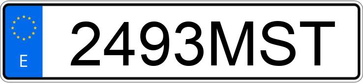 Numer rejestracyjny 2493MST posiada TESLA MODEL S Numer rejestracyjny 2493MST posiada TESLA MODEL S