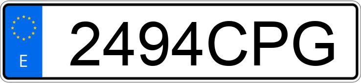 Numer rejestracyjny 2494CPG posiada VOLKSWAGEN POLO Numer rejestracyjny 2494CPG posiada VOLKSWAGEN POLO