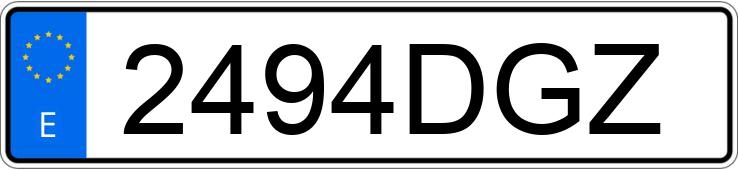 Numer rejestracyjny 2494DGZ posiada SEAT CORDOBA Numer rejestracyjny 2494DGZ posiada SEAT CORDOBA