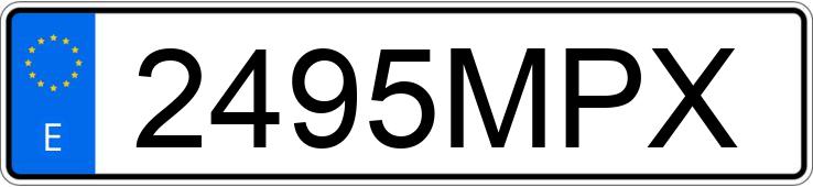 Numer rejestracyjny 2495MPX posiada BMW XM