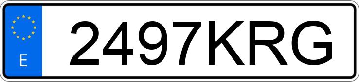 Numer rejestracyjny 2497KRG posiada BMW SERIE 3 Numer rejestracyjny 2497KRG posiada BMW SERIE 3