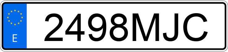 Numer rejestracyjny 2498MJC posiada MERCEDES CLA (118)